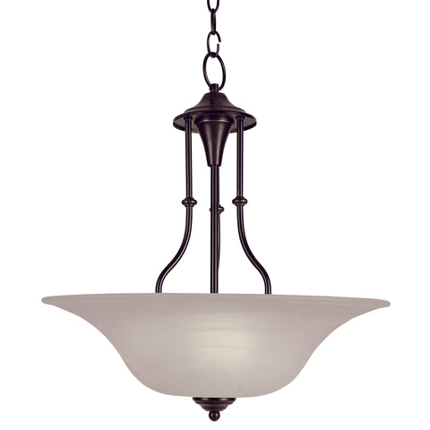 Trans Globe 6543 ROB 3 Light Pendant In Oil Rubbed Bronze Finish