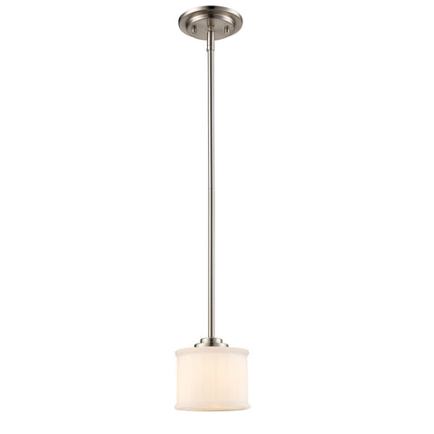 BLACK FRIDAY 70720 BN BRUSHED NICKEL 1LT PENDANT WITH FROSTED GLASS
