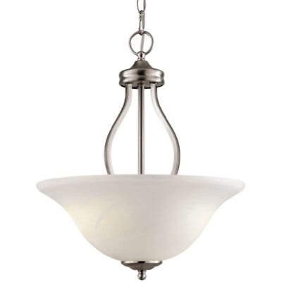 Trans Globe PL-10008 BN 3-Light Pendant In Brushed Nickel Finish
