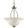 Trans Globe PL-10008 BN 3-Light Pendant In Brushed Nickel Finish