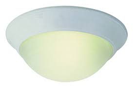 Trans Globe PL-57701 WH Flush Mount In White Finish