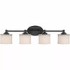 Trans Globe Lighting 70724 ROB Cahill Collection Four Light Bath Wall in Oil Rubbed Bronze Finish