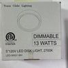 Trans Globe LED-30031 WH LED Disk Light in White Finish - also available black and silver