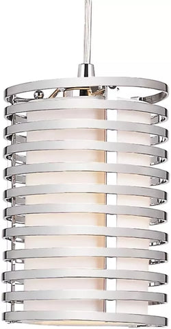 Trans Globe Lighting PND-870 Avenue Collection One Light Mini Pendant in Polished Chrome Finish