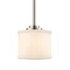 BLACK FRIDAY 70720 BN BRUSHED NICKEL 1LT PENDANT WITH FROSTED GLASS