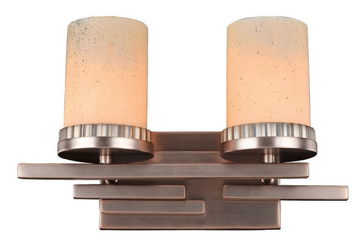 Kalco Lighting 2872BR Brandon Collection Two Light Bath Vanity Wall Sconce in Brushed Bronze Finish - Quality Discount Lighting