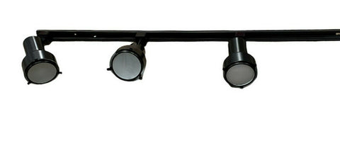 Nora NTH-104G24B Three Light GU24 Step Cylinder Track Kit in Black Finish