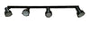 Nora NTH-104G24B Four Light GU24 Step Cylinder Track Kit in Black Finish