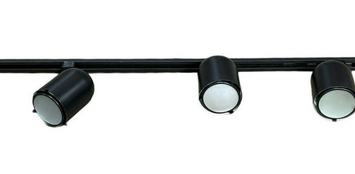 Nora NTH-106G24B Three Light GU24 Roundback Cylinder Track Kit with End Feed Cord and Plug in Black Finish