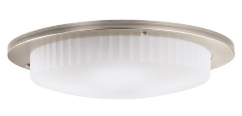 Kichler Lighting 10895 AP Athenos Collection Three Light GU24 Energy Efficient Fluorescent Ceiling Flush Mount in Antique Pewter Finish - Quality Discount Lighting