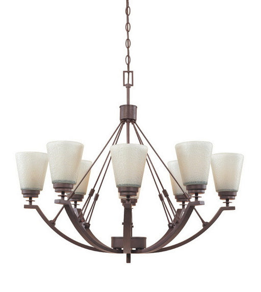 Designers Fountain Lighting 81688 TU Harlow Collection Eight Light Hanging Chandelier in Tuscana Bronze Finish - Quality Discount Lighting