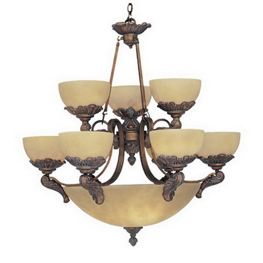 Designers Fountain Lighting 5969 EG Arezzo Collection Fourteen Light Chandelier in European Gold Finish - Quality Discount Lighting