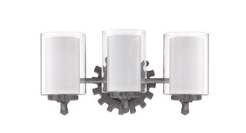 Craftmade Lighting 38603 AGV Prime Collection Three Light Bath Vanity Wall Mount in Aged Galvanized Finish