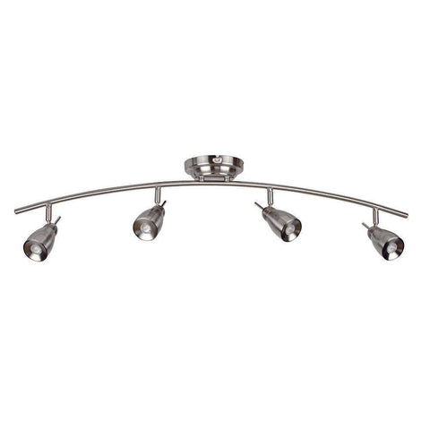 AFX APRF4200LEDSN3k Four Light LED Ceiling or  Wall Track in Brushed Nickel Finish