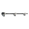 Sunset Lighting Track Head Kit F2953-80-3BK Three Brushed Nickel Heads with Black Track - Quality Discount Lighting