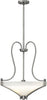Hinkley Lighting 4224 BN Channing Collection Three Light Hanging Pendant Chandelier in Brushed Nickel Finish - Discount Lighting Fixtures