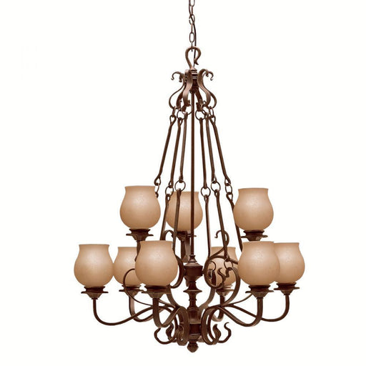 Kichler Lighting 1719 OZ Colton Collection Nine Light Chandelier in Olde Bronze Finish - Quality Discount Lighting