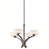 Aztec 34985 by Kichler Lighting Rise Collection Four Light Hanging Chandelier in Olde Bronze Finish