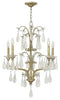 Hinkley Lighting Fredrick Ramond FR40315 SLF Francesca Collection Five Light Hanging Chandelier in Silver Leaf Finish - Quality Discount Lighting