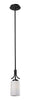 Z-Lite Lighting 2006MP Chambley Collection One Light Hanging Mini Pendant in Bronze Finish