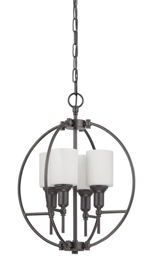 Craftmade Lighting 37234 ESP Meridian Collection Four Light Pendant Chandelier in Espresso Finish