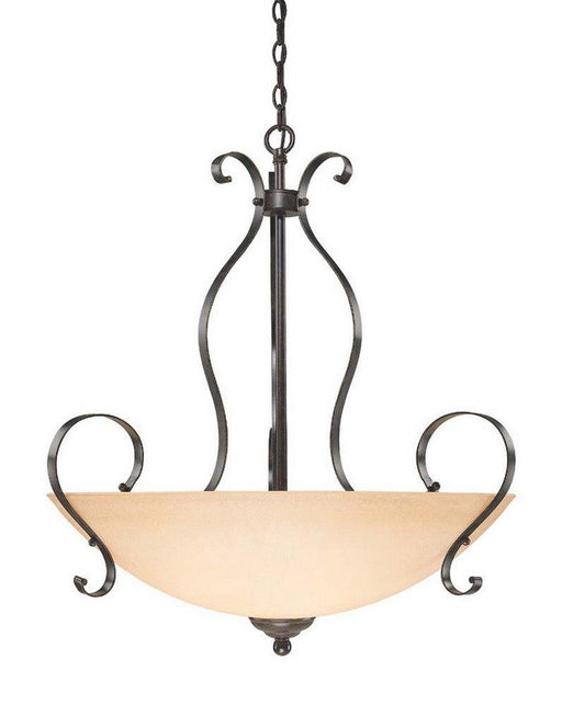 Craftmade Lighting 14445 BST Brookfield Collection Five Light Pendant Chandelier in Brownstone Finish