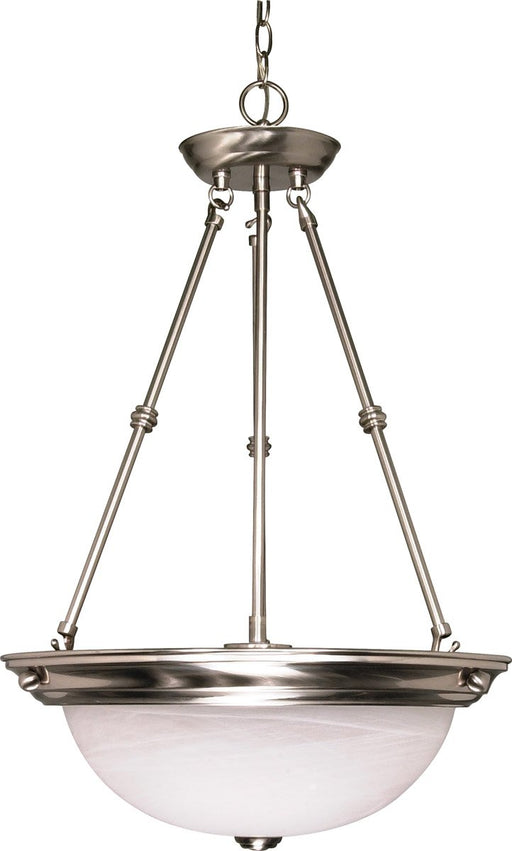 Nuvo 60/203 Signature 3-Light 15 inch Brushed Nickel Pendant Ceiling Light