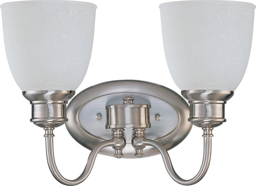 Nuvo Lighting 60-2797 Bella Collection Two Light Bath Vanity Wall Mount in Brushed Nickel Finish