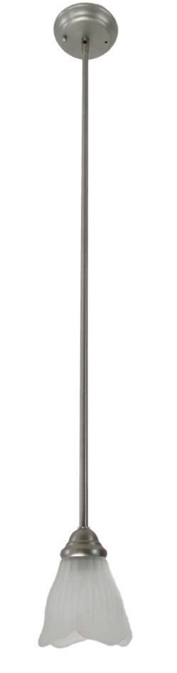 Designers Fountain Lighting 4941PW-G207FR One Light Mini Pendant in Pewter Finish - Quality Discount Lighting