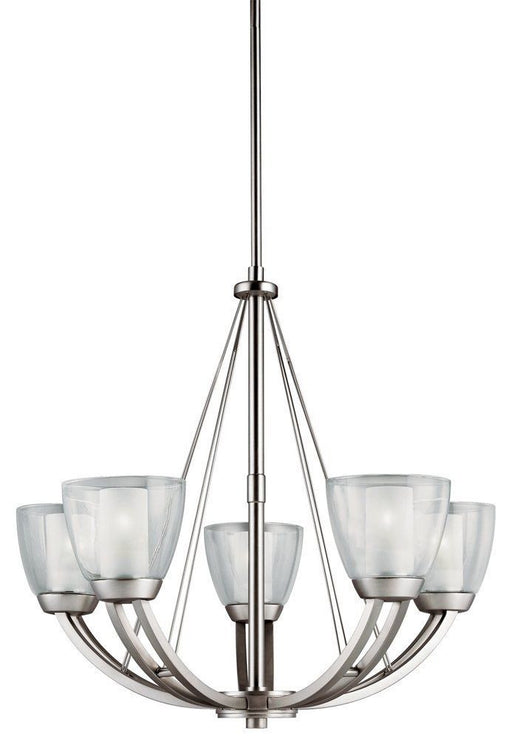 Aztec by Kichler Lighting 34934 Five Light Lucia Collection Hanging Chandelier in Brushed Nickel Finish - Quality Discount Lighting