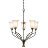 Aztec 34974 by Kichler Lighting Wayland Collection Five Light Chandelier in Shadow Bronze Finish