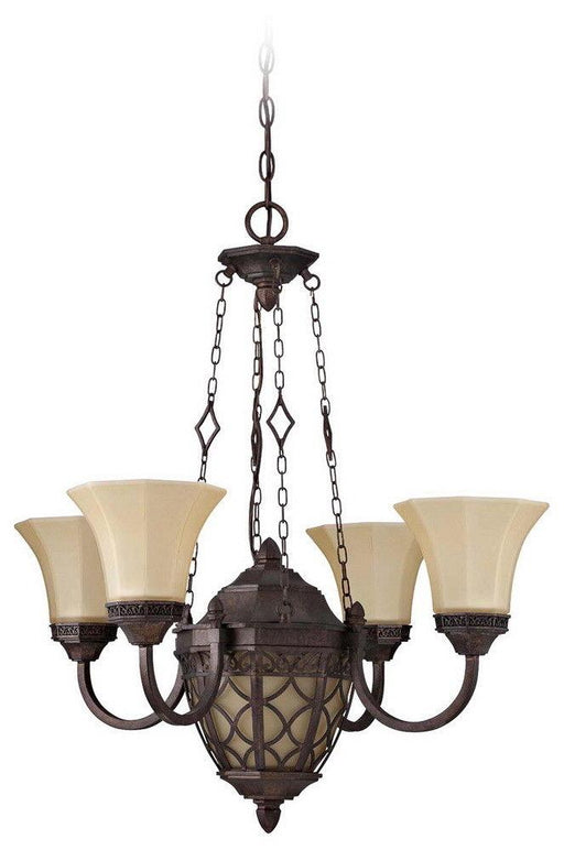 Craftmade Lighting 36424 PR Evangeline Collection Five Light Chandelier in Peruvian Bronze Finish