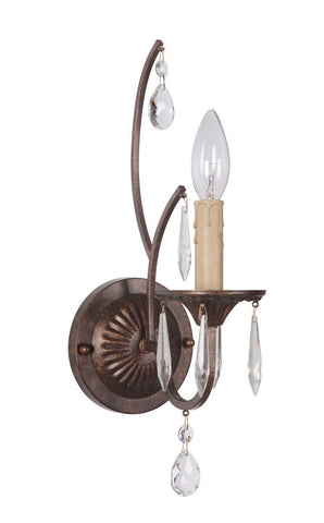 Craftmade Lighting 38861 PR Sylvan Collection One Light Wall Sconce in Peruvian Bronze Finish