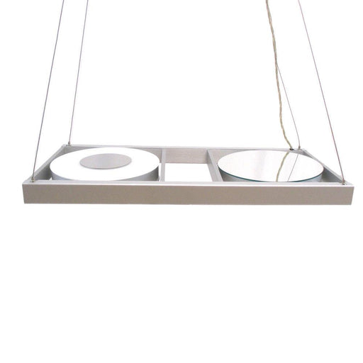 Oxygen Lighting 2-6121-16 Two Light Energy Efficient Hanging Pendant Chandelier in Aluminum Finish