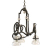 Kalco Lighting 2737VI Darlington Collection Three Light Chandelier in Vintage Iron Finish - Quality Discount Lighting