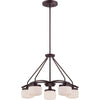Nuvo Lighting 60-5125 Austin Collection Five Light Hanging Pendant Chandelier in Russet Bronze Finish - Quality Discount Lighting
