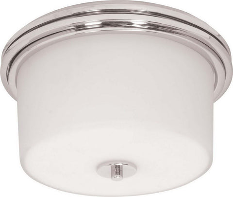 Nuvo Lighting 60-1069 Jet Collection Two Light Flush Ceiling in Polished Chrome Finish - Quality Discount Lighting