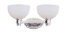 Z-Lite Lighting 314-2V-CH Chelsey Collection Two Bath Vanity Wall Mount in Polished Chrome Finish