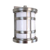 Oxygen Lighting 2-700-224 Stratford Collection One Light Energy Efficient Fluorescent Outdoor Exterior Wall Lantern in Satin Nickel Finish