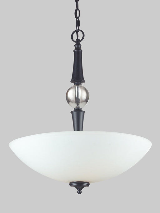 Z-Lite Lighting 604P Harmony Collection Three Light Pendant Chandelier in Matte Black Finish