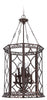Craftmade Lighting 36438 PR Evangeline Collection Eight Light Pendant Chandelier in Peruvian Bronze Finish