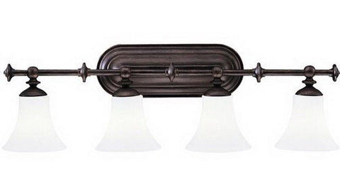 Aztec 37922 by Kichler Lighting Hamden Collection Four Light Bath Vanity Wall Mount in Olde Auburn Finish