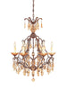 Designers Fountain Lighting 98386-VBR Bollo Collection Six Light Crystal Chandelier in Venetian Bronze Finish