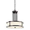 Aztec 34970 by Kichler Lighting Camargo Collection Three Light Hanging Pendant Chandelier in Olde Bronze Finish - Quality Discount Lighting