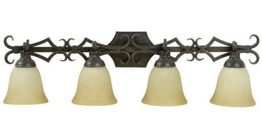 Craftmade Lighting 10935AG4 Florence Collection Four Light Bath Vanity Wall Mount in Aged Bronze Finish