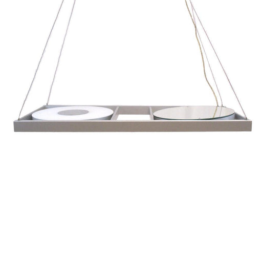 Oxygen Lighting 2-6120-16 Two Light Energy Efficient Hanging Pendant Chandelier in Aluminum Finish