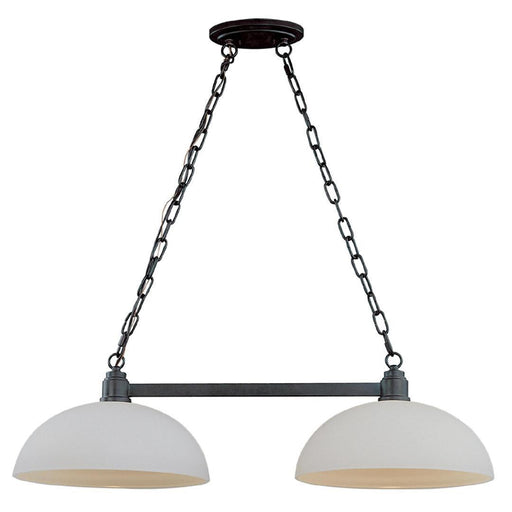 Z-Lite Lighting 314-2-BRZ Chelsey Collection Two Light Hanging Island Billiard Chandelier in Bronze Finish