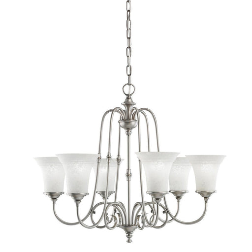 Aztec by Kichler Lighting 34929 Six Light Northampton Collection Hanging Chandelier in Antique Pewter Finish - Quality Discount Lighting