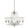 Aztec by Kichler Lighting 34929 Six Light Northampton Collection Hanging Chandelier in Antique Pewter Finish - Quality Discount Lighting