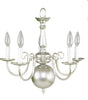 Leadco Lighting 1211 SLM Five Light Chandelier in Silver Mist Finish - Quality Discount Lighting